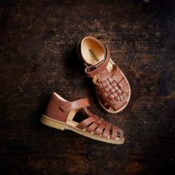 Angulus Kids Woven Sandals - Tan SALE