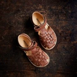 Angulus Kids Woven Sandals - Tan SALE