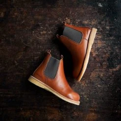 Angulus Kids Chelsea Boots - Cognac Shoes