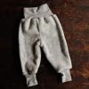Engel 100% Organic Merino Wool Fleece Pants - Light Grey Baby Wool