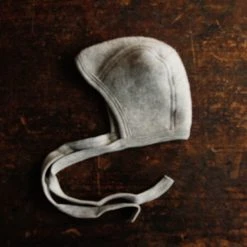 Engel 100% Organic Merino Wool Fleece Bonnet - Light Grey