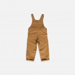 Monty & Co Cotton Porter Dungaree - Tan Cotton & Linen