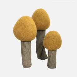 Papoose Toys SALE Felted Wool Earth Trees - Set Of 3 - Spring