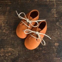 Amy & Ivor Handmade Leather Traveller Shoes - Ochre