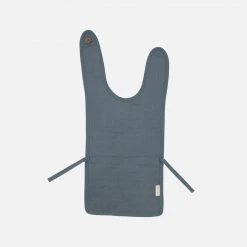 Fabelab Organic Cotton Muslin/Terry Feeding Bib - Blue Spruce
