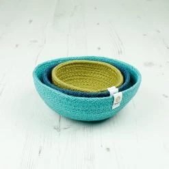 ReSpiin Jute Mini Bowl Sets - Many Colours