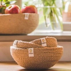 ReSpiin Jute Mini Bowl Sets - Many Colours