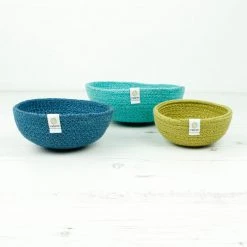 ReSpiin Jute Mini Bowl Sets - Many Colours