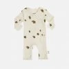 Konges Sløjd Organic Cotton Newborn Wrap Romper - Lemon Print Cotton & Linen