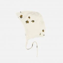 Konges Sløjd Cotton & Linen Organic Cotton Bonnet - Lemon Print