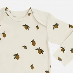 Konges Sløjd Cotton & Linen Organic Cotton Romper - Lemon Print