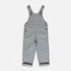 Monty & Co Cotton Porter Dungaree - Indigo Stripe Cotton & Linen