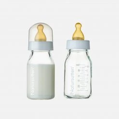 Natursutten Glass And Natural Rubber Baby Bottles Small - 110ml - 2 Pack Home & Baby Care
