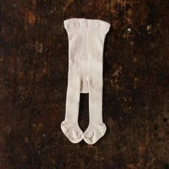 Selana Cotton & Linen Organic Cotton Tights - Dune