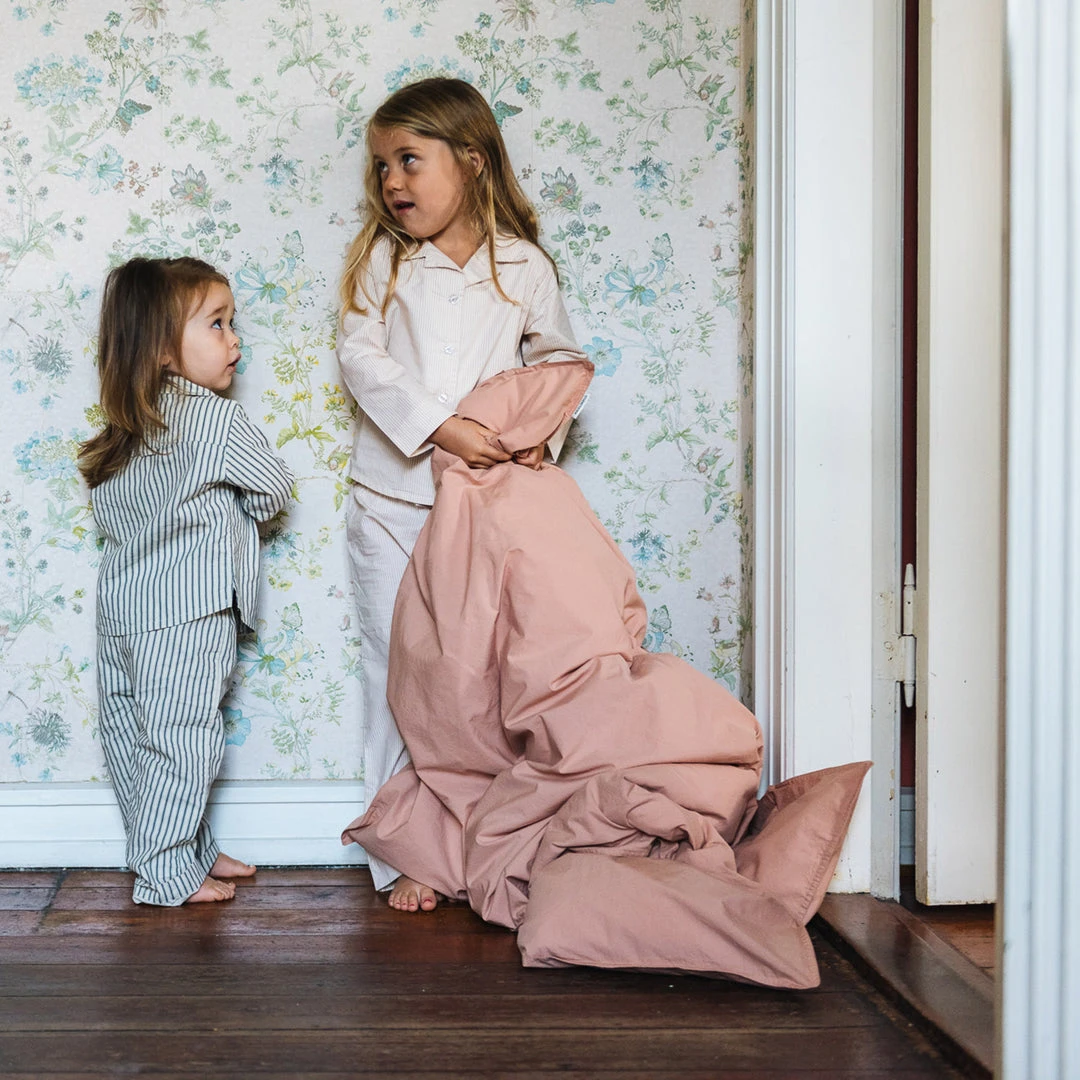 Studio Feder Organic Cotton Duvet & Pillow Cover - Dark Powder - Single Home & Baby Care