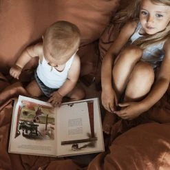 Studio Feder Home & Baby Care Organic Cotton Duvet & Pillow Cover - Caramel - Single