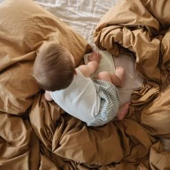 Studio Feder Home & Baby Care Organic Cotton Duvet & Pillow Cover - Oak - Junior Size