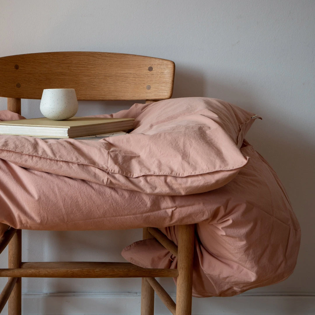 Studio Feder Organic Cotton Duvet & Pillow Cover - Dark Powder - Single Home & Baby Care