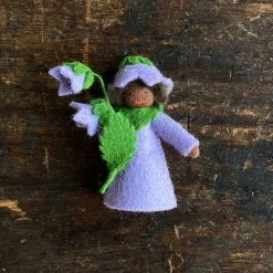Fairies Handmade Wool Flower Fairy - Bellflower - Black Toys