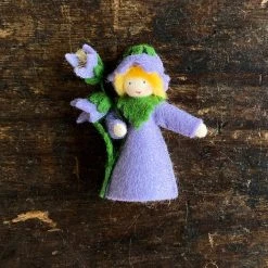 Fairies Handmade Wool Flower Fairy - Bellflower - White Toys