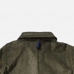Monty & Co Cotton Corduroy Foundry Jacket - Olive Cotton & Linen