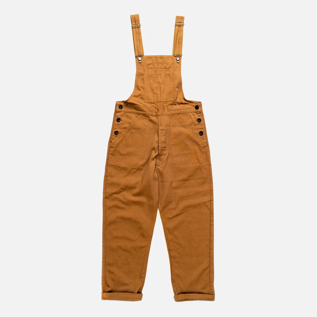 Yarmouth Oilskins Adult's Cotton Twill Dungarees - Khaki Adults
