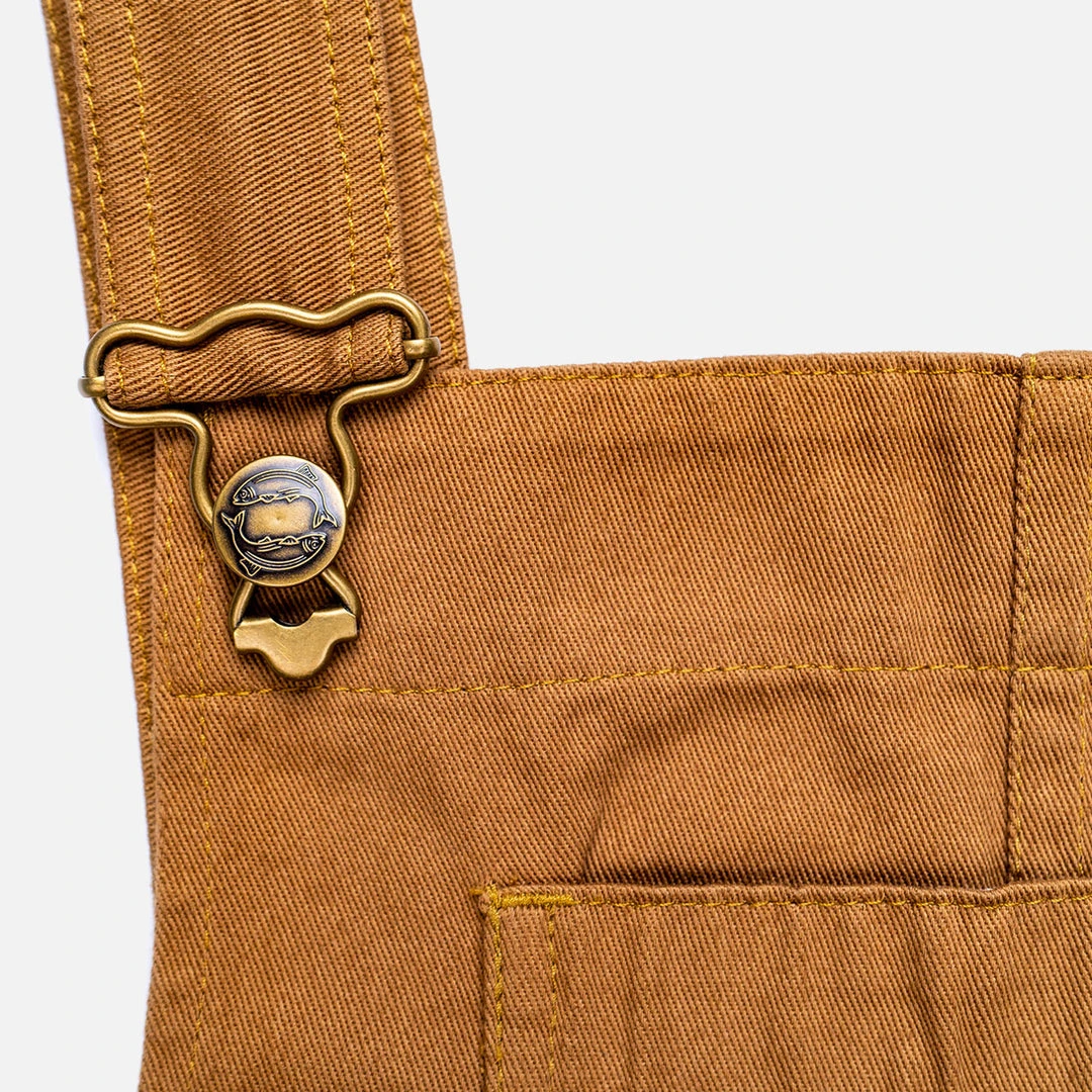 Yarmouth Oilskins Adult's Cotton Twill Dungarees - Khaki Adults