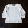 Alkena Baby Wool Organic Silk Jersey Long Sleeve Baby Shirt - Natural White