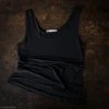 Alkena Adult's Organic Silk Jersey Camisole - Black Adults