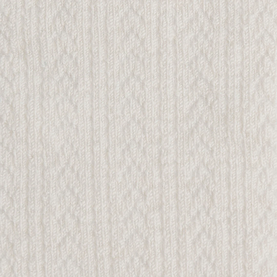 Collegien Babies & Kids Wool Pointelle Knee Socks - Cream Baby Wool