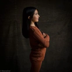 SISKIN By Engel Exclusive Organic Merino Wool & Silk LS Top - Deep Rust Kids Wool