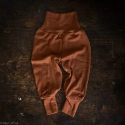 SISKIN By Engel Baby Wool Exclusive Organic Merino Wool & Silk Baby Pants - Deep Rust