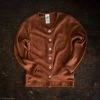 SISKIN By Engel Exclusive Organic Merino Wool & Silk Kids Cardigan - Deep Rust