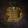 SISKIN By Engel Tops & Sweaters Exclusive Organic Merino Wool & Silk Baby Cardigan - Deep Ochre