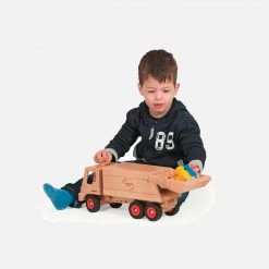 Fagus Toys Wooden Garbage Tipper Truck