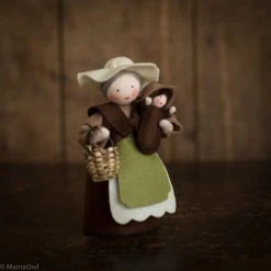 Fairies Handmade Large Wool Mother Earth And Seed Baby