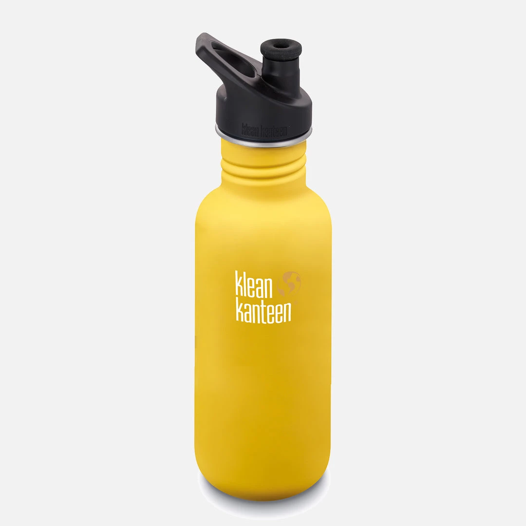 Klean Kanteen Stainless Steel Classic Water Bottle - 532ml - Lemon Curry SALE