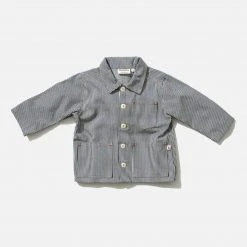 Monty & Co Cotton Foundry Jacket - Indigo Stripe