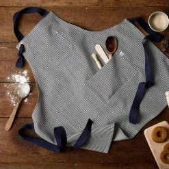 Monty & Co Toys Cotton Maker Apron - Indigo Stripe