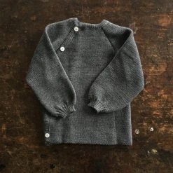 Reiff Organic Merino Wool Wrap Cardigan - Slate
