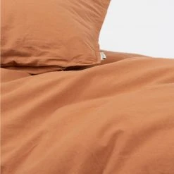 Studio Feder Home & Baby Care Organic Cotton Duvet & Pillow Cover - Caramel - Single