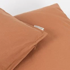 Studio Feder Home & Baby Care Organic Cotton Duvet & Pillow Cover - Caramel - Single