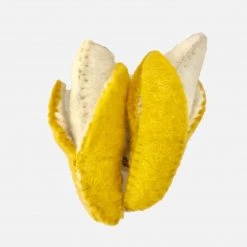 Papoose Toys Felted Wool Banana - Set Of 2