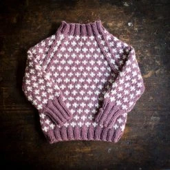 Mormor.nu Hand Knit Wool Knud Sweater - Heather Tops & Sweaters