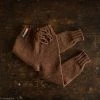 Mormor.nu Baby Wool Hand Knit Wool Kids Pants - Cinnamon