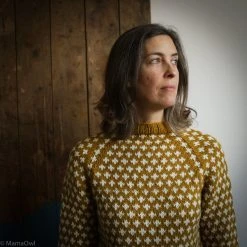 Mormor.nu Adults Adult Hand Knit Sweater Knud - Mustard