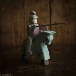 Ostheimer Handcrafted Horse For Knight - Blue Toys