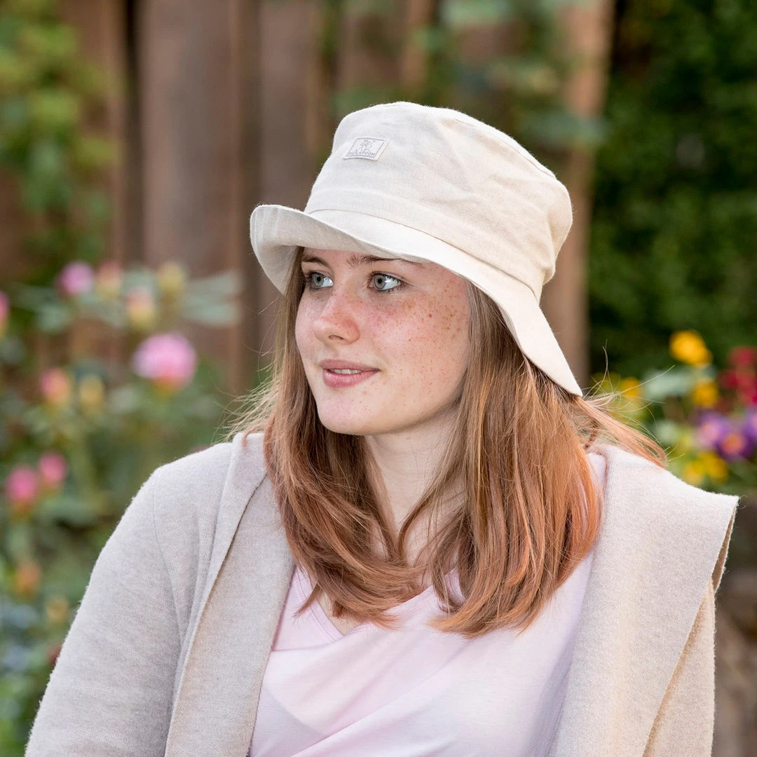 Pickapooh Linen Cala Sun Hat - Beige