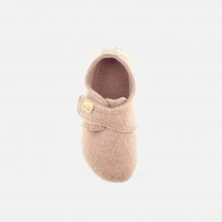 Living Kitzbühel Wool Slipper Shoe With Leather Heel - Woodrose Shoes