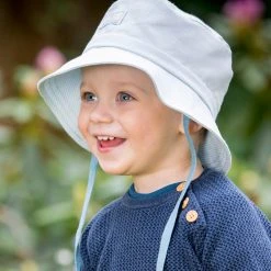 Pickapooh Organic Cotton Bucket Hat - Cloud Stripes